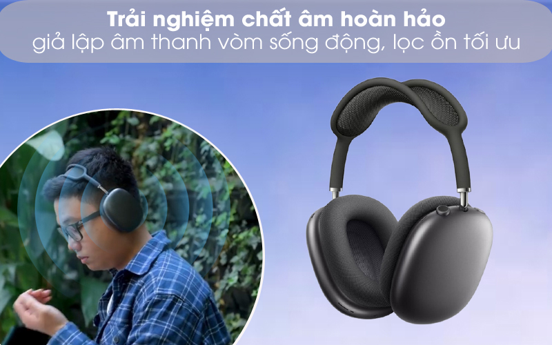 Âm thanh sống động, chân thực - Tai nghe chụp tai Bluetooth AirPods Max Apple MGYH3/ MGYJ3/ MGYL3