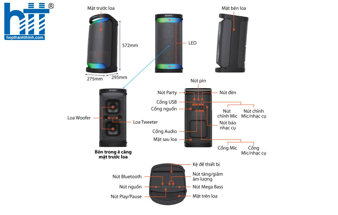 Hợp thành thịnh - Loa Sony SRS-XP500