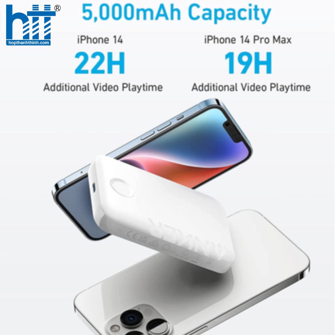 Hợp thành thịnh - Pin sạc dự phòng không dây từ tính Anker 321 Maggo A1616