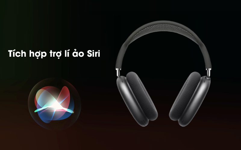 Trợ lí ảo Siri - Tai nghe chụp tai Bluetooth AirPods Max Apple MGYH3/ MGYJ3/ MGYL3