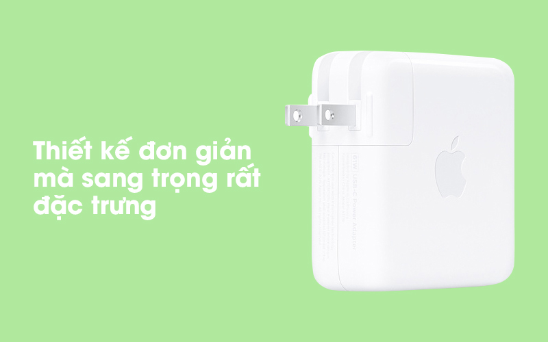 Adapter Sạc Type-C 61W dùng cho iPad/MacBook Apple MRW22 Trắng thiết kế sang trọng