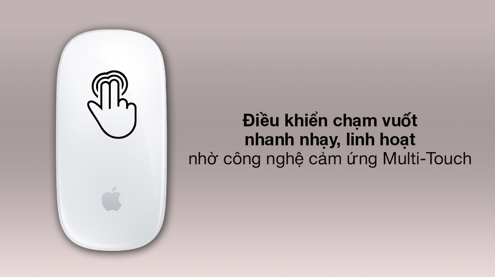 Công nghệ Multi-Touch - Chuột Bluetooth Apple MK2E3 Trắng