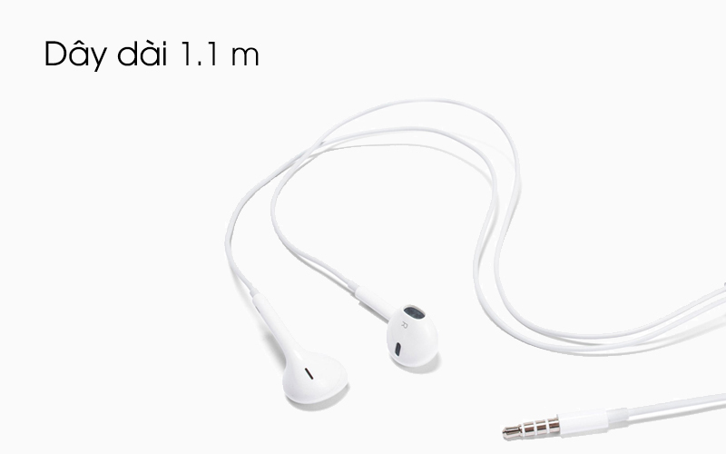 Tai nghe Earpods Apple MNHF2 có chiều dài dây 1.1 m Tai nghe Earpods Apple MNHF2 có chiều dài dây 1.1 m