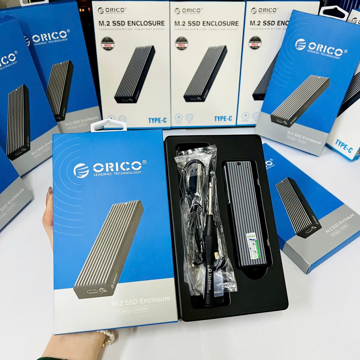 Hợp Thành Thịnh - HỘP ĐỰNG Ổ CỨNG SSD NVME M2 SATA ORICO M2PV-C3-BK