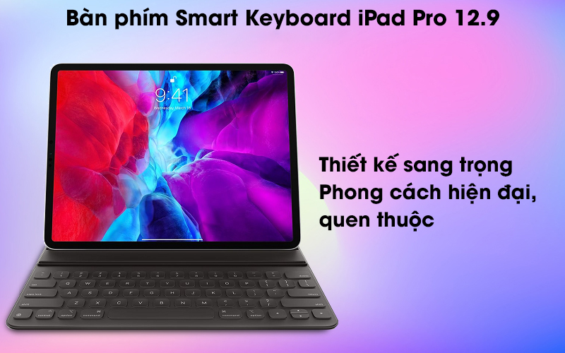 Bàn phím Smart Keyboard Folio 4 cho iPad Pro 12.9 inch Apple MXNL2 - Thiết kế