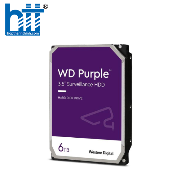 Hợp Thành Thịnh - Ổ cứng HDD WD Purple 6TB 3.5 inch, 5400RPM, SATA, 256MB Cache (WD64PURZ) 