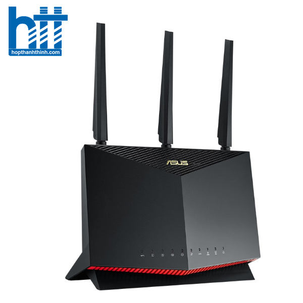 Hợp Thành Thịnh - Bộ phát wifi 6 Asus RT-AX86U Pro (Chuẩn AX/ AX5700Mbps/ 3 Ăng-ten ngoài/ Wifi Mesh/ Dưới 80 User)