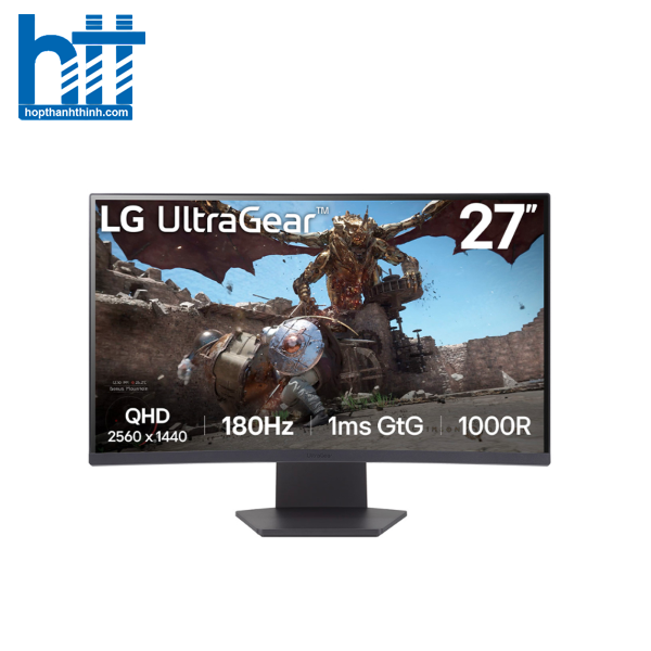 Hợp Thành Thịnh - Màn hình cong gaming LG UltraGear 27GS60QC-B (27Inch/ QHD (2560x1440)/ 1ms/ 180Hz/ 300cd/m2/ VA