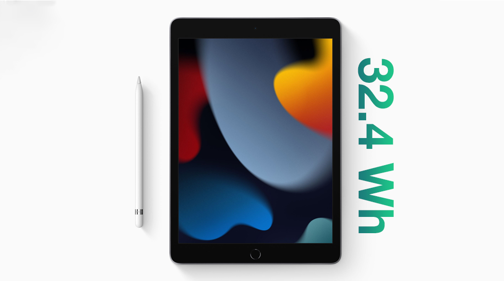 Dung lượng pin - iPad 9 WiFi Cellular 64GB Dung lượng pin - iPad 9 WiFi Cellular 64GB