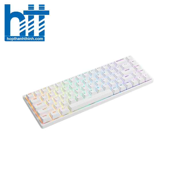 Hợp Thành Thịnh - Bàn phím cơ AKKO 3068 v2 RGB - White (Hotswap - RGB - Akko CS switch Jelly Purple)