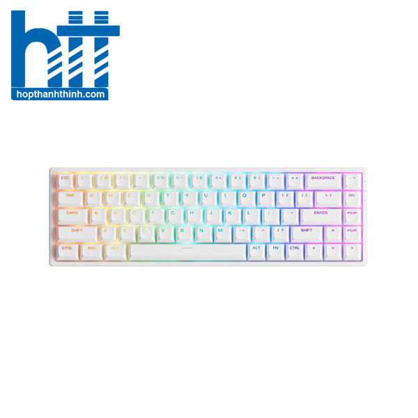 Hợp Thành Thịnh - Bàn phím cơ AKKO 3068 v2 RGB - White (Hotswap - RGB - Akko CS switch Jelly Purple)