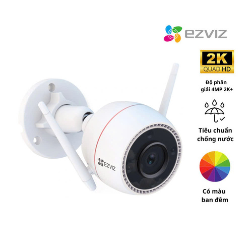 Hợp Thành Thịnh - Camera ngoài trời IP wifi 2K EZVIZ CS-H3C.R100-1K3WKFL Color (3MP)