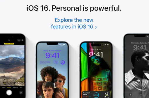 Được trang bị hệ điều hành iOS 16