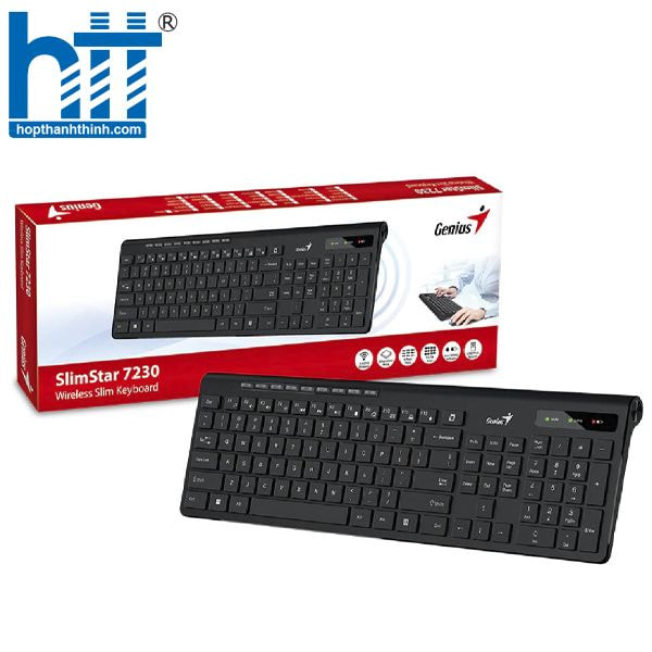 Hợp Thành Thịnh - Bàn phím không dây Genius Slimstar 7230