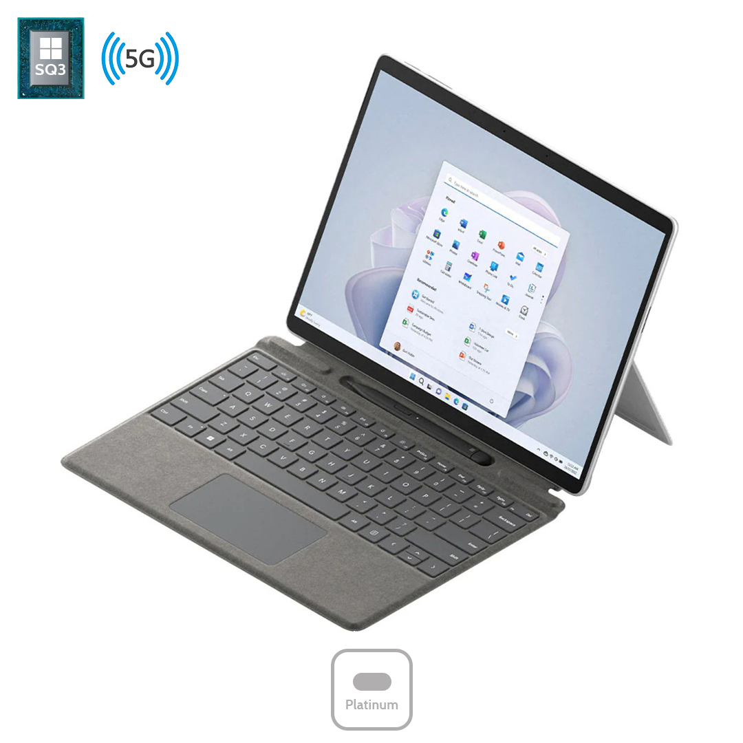 Hợp Thành Thịnh - Surface Pro 9  Wifi Intel Evo 12th, Core i7 Ram 16Gb SSD 256GB (Certified Refurbished) Platinum, Sapphire