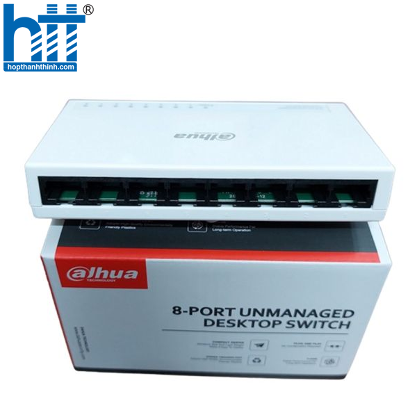 HỢP THÀNH THỊNH - Ethernet Switch 8 port DAHUA DH-PFS3008-8ET-L