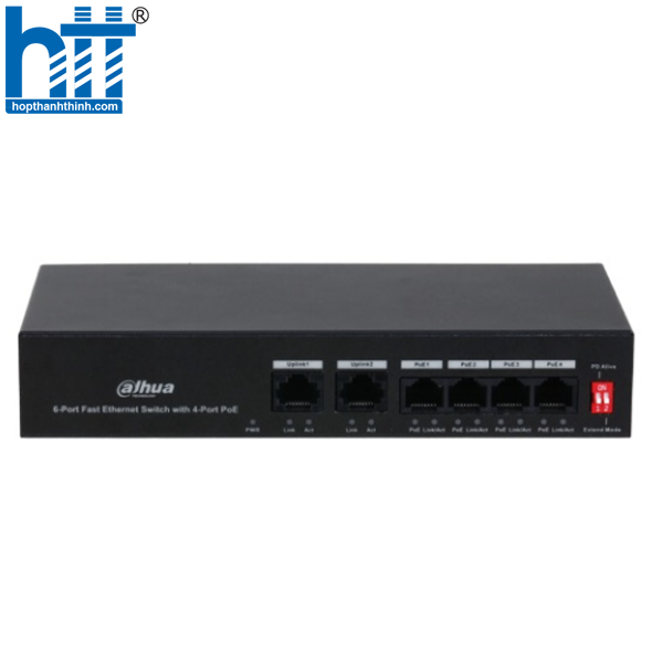 HỢP THÀNH THỊNH - Switch POE 6 cổng tốc độ cao DAHUA DH-PFS3006-4ET-36