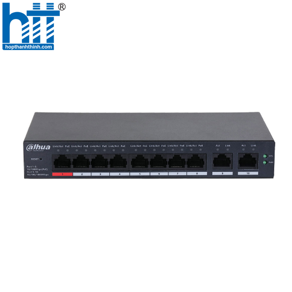 HỢP THÀNH THỊNH - Switch PoE Cloud 10 port DAHUA DH-CS4010-8ET-110