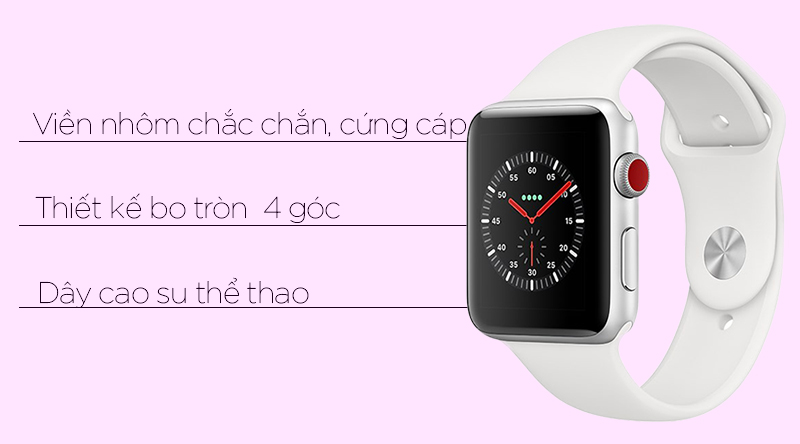 Đồng hồ thông minh Apple Watch S3 LTE thiết kế nổi bật