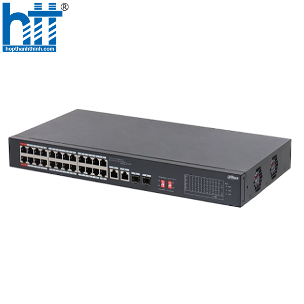 HỢP THÀNH THỊNH - Switch PoE 24 cổng DAHUA DH-PFS3226-24ET-240