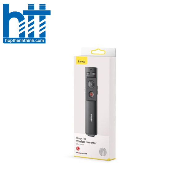 Hợp Thành Thịnh - Bút trình chiếu Baseus Orange Dot Red Laser - Pin sạc