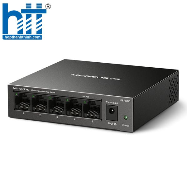 Switch Mercusys MS105GS – Chia mạng Gigabit ổn định