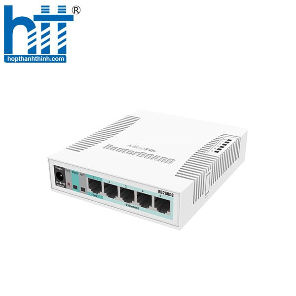 Hợp Thành Thịnh - Switch 5 cổng đồng Mikrotik RB260GS