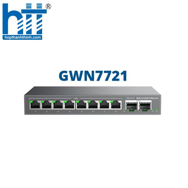 GWN7721P – Switch 2.5G PoE sẵn sàng cho WiFi 6