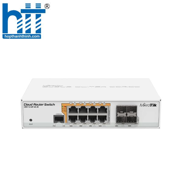 Hợp Thành Thịnh - Switch 8 cổng MikroTik CRS112-8P-4S-IN