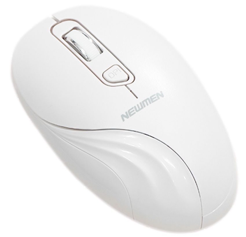 Bộ bàn phím chuột Newmen K928 Wireless White  có thết kế chuột nhỏ gọn, dễ cầm nắm