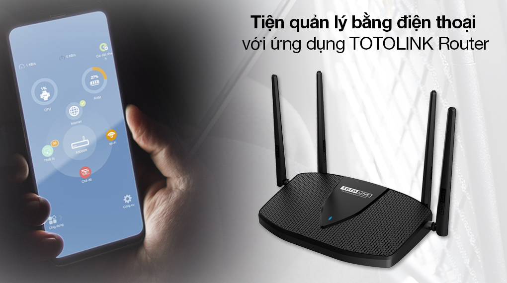 Hợp Thành Thịnh - Router Wifi Chuẩn Wifi 6 Totolink X6000R-V2
