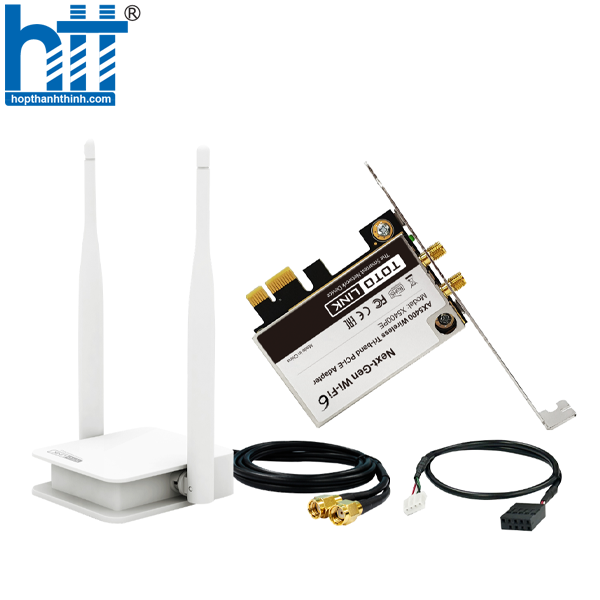 HỢP THÀNH THỊNH - Card Wifi Totolink X5400PE | PCIe | Wifi 6E + Bluetooth 5.2 | 5400Mbps