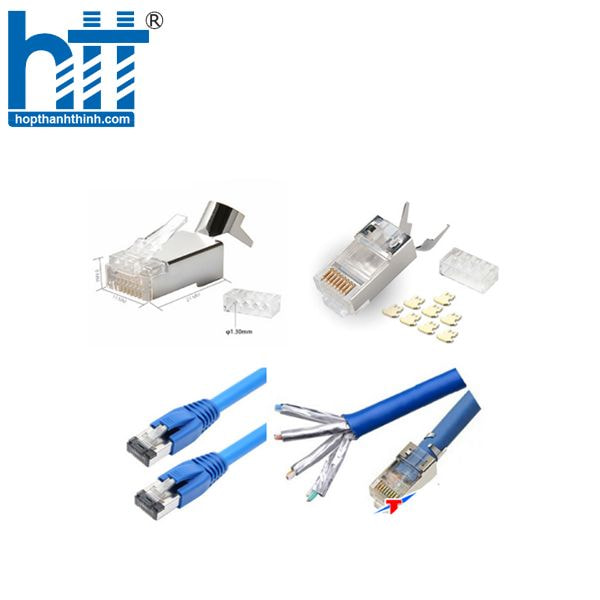 Hợp Thành Thịnh - Đầu bấm mạng CAT6A CAT7 FTP 100c Vỉ 