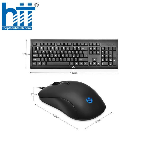 Hợp Thành Thịnh - Combo bàn phím và chuột vi tính có dây HP KM100