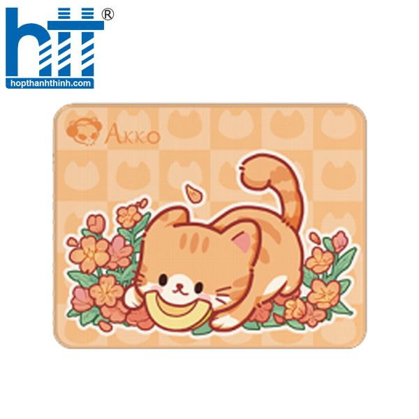 Hợp Thành Thịnh - Bàn di chuột Akko Cat Theme Orange KATE