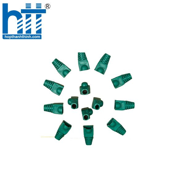 Hợp Thành Thịnh - Đầu chụp Modular Plug Boot Color Cat5 Có tai Crytal Green
