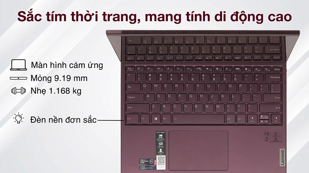 Laptop Lenovo Yoga Duet 7 13ITL6 i7 (82MA009PVN) - Thiết kế