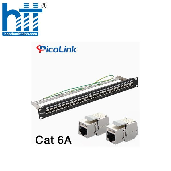 Hợp Thành Thịnh - Patch Panel Cat6A 24 port 1U PicoLink