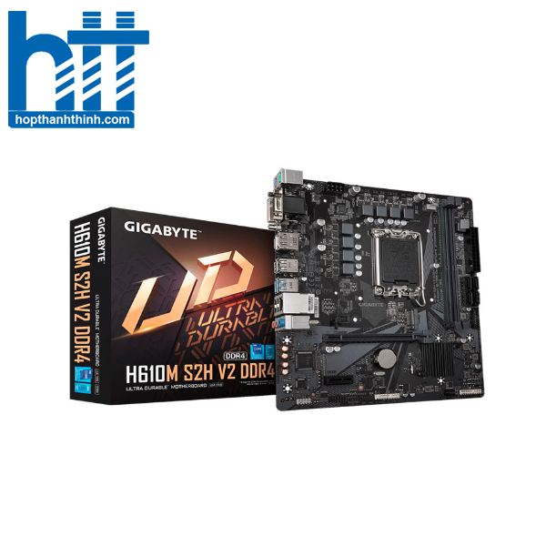 Hợp Thành Thịnh - Mainboard Gigabyte H610M S2H V2 DDR4 (Intel H610/ Socket 1700/ 2 khe ram/ DDR4)