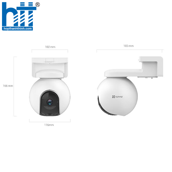 HỢP THÀNH THỊNH - Camera Wifi quay quét dùng pin EZVIZ CS-EB8/SP 4G 2K