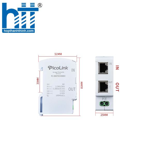 Hợp Thành Thịnh - Thiết bị chống sét mạng Lan RJ45