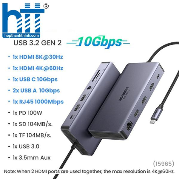 USB-C Revodok Docking Station 11 in 1 Ugreen 15965