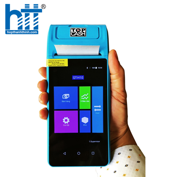 Hợp Thành Thịnh - Máy tính tiền cảm ứng cầm tay Topcash POS QT-H10