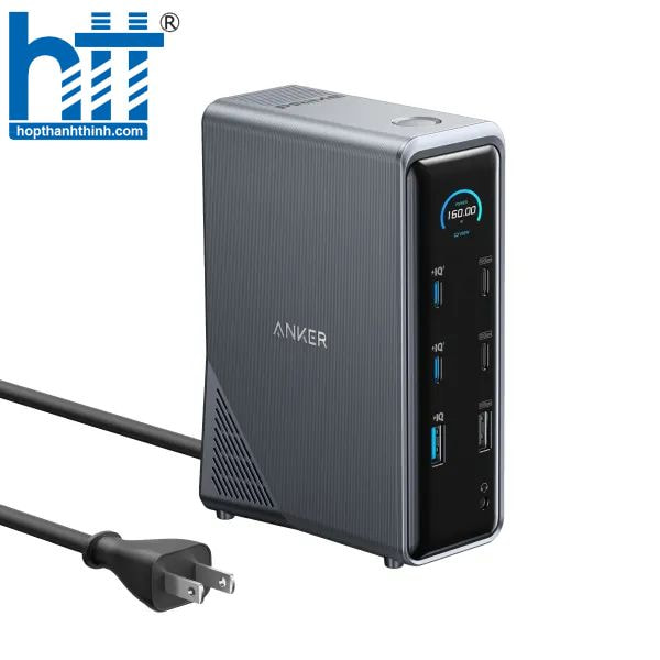 Đế sạc Anker Prime 14 in 1 màn hình đổi 160W A83B6