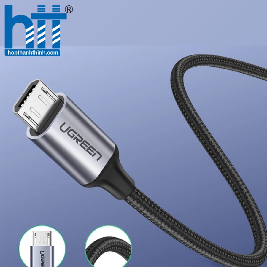 Cáp Micro USB Ugreen 60146 – Chuẩn bền 1m