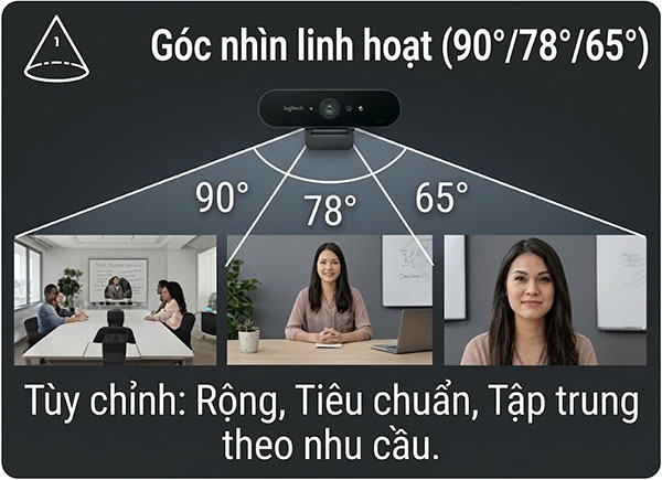Góc nhìn linh hoạt – tùy biến theo nhu cầu sử dụng