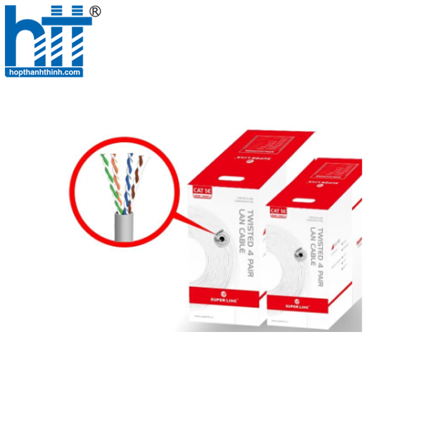 HỢP THÀNH THỊNH - Cáp mạng 100% đồng nguyên chất Superlink Cat 5e UTP