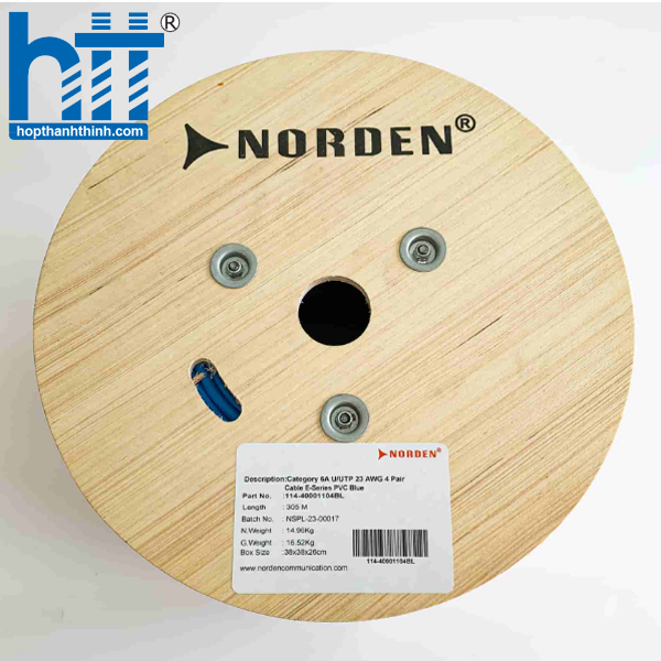 Hợp Thành Thịnh - Cáp mạng Cat6A U/UTP Norden