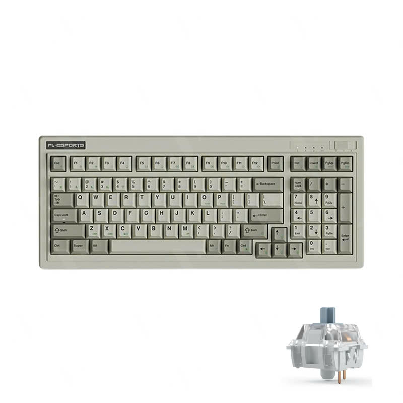 Hợp Thành Thịnh - Bàn phím cơ FL-Esports OG98 White Grey