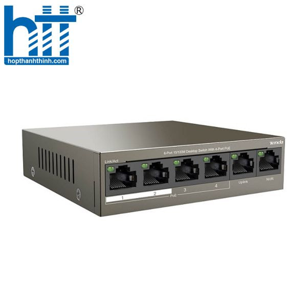 Hợp Thành Thịnh - Switch PoE Tenda TEF1106P-4-63W